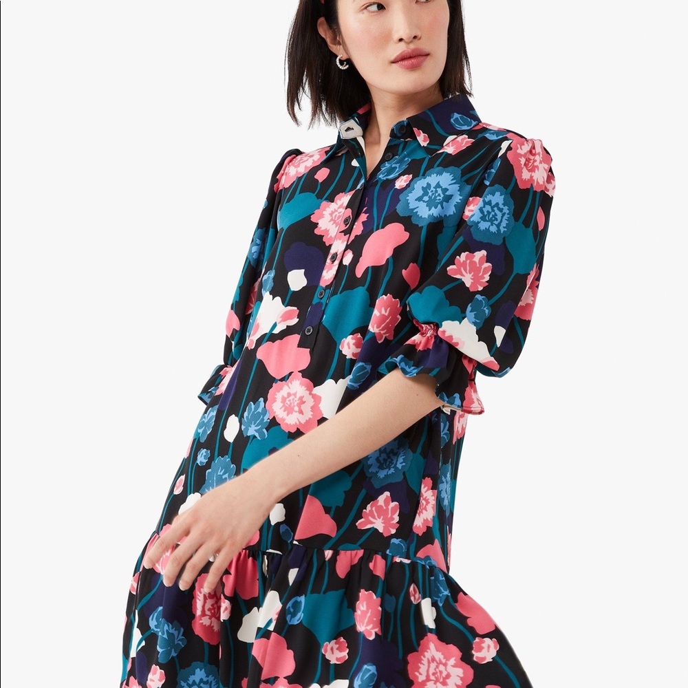 Kate Spade Viney Floral Shirt Dress
